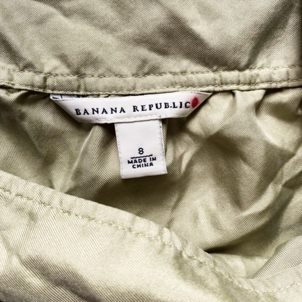 Banana Republic light green silk tunic tank top - Picture 5 of 11